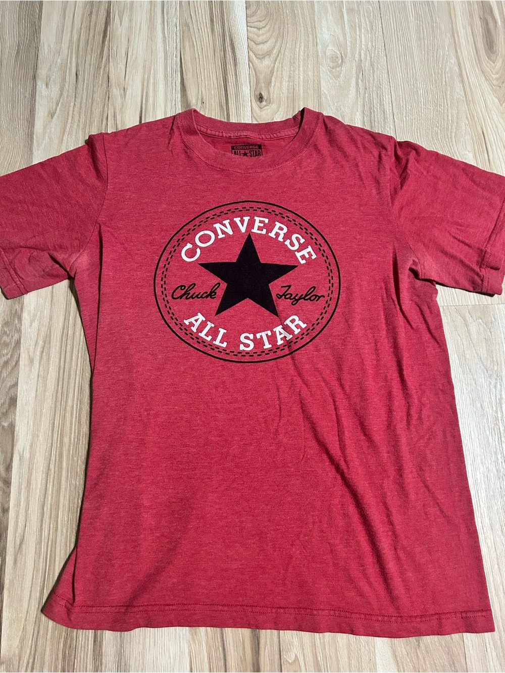 Converse Red Short Sleeve All Star Graphic Tee